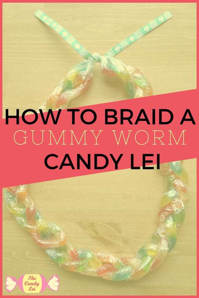 How to make a gummy worm graduation lei
