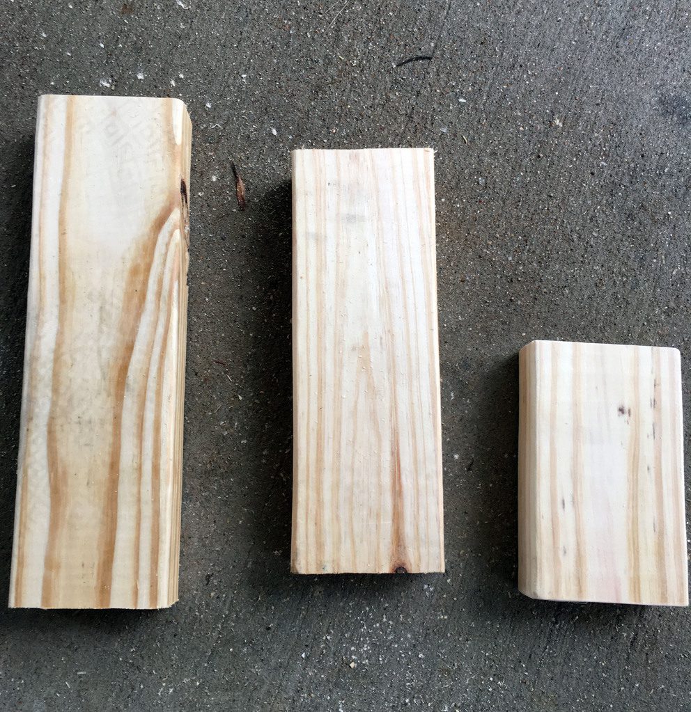 Raw 2x4 boards to make Halloween Characters