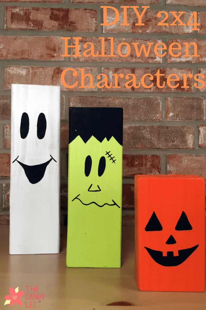 These easy to make 2x4 Halloween characters are perfect for your Halloween decor