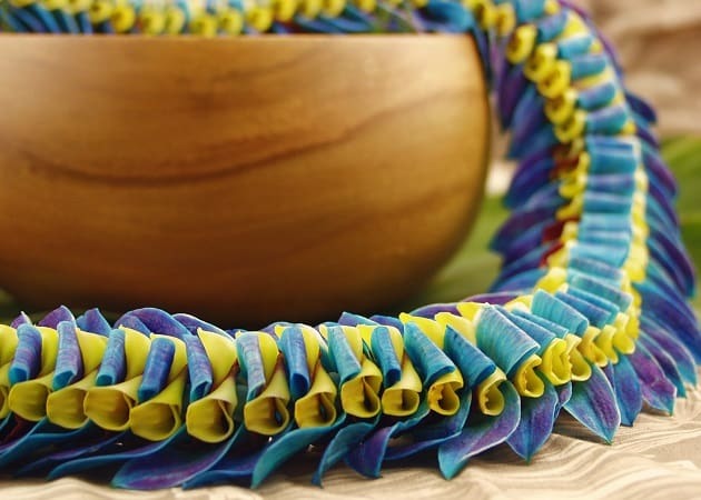 Braided Graduation Flower Lei from Aloha Island Lei