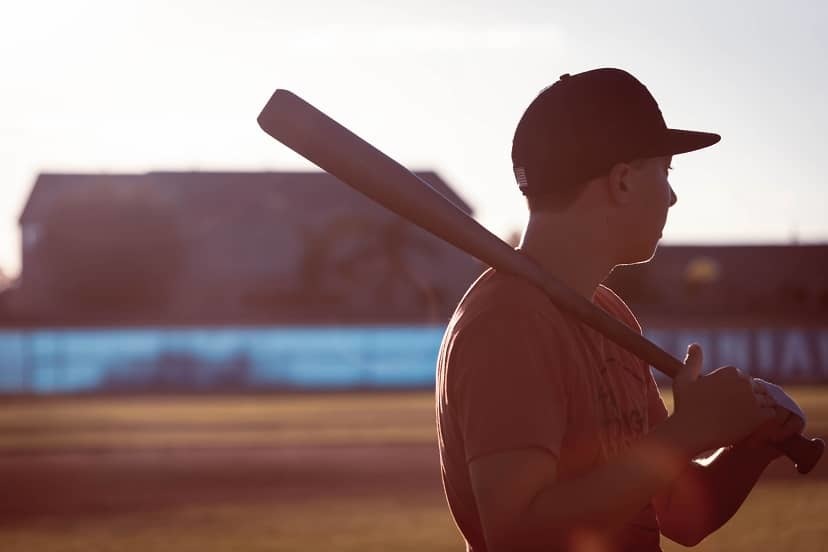 Senior picture for baseball player