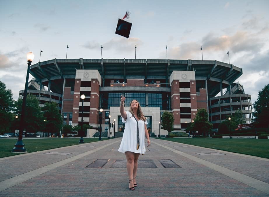 Cap throwing senior picture idea