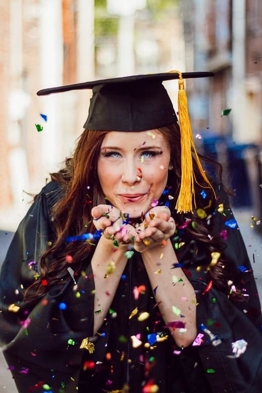 Women's graduation photo