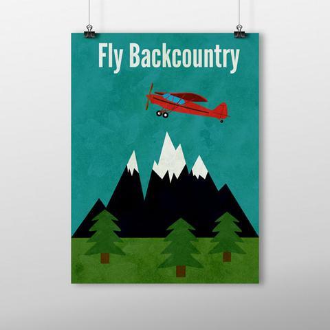 Backcountry flying print