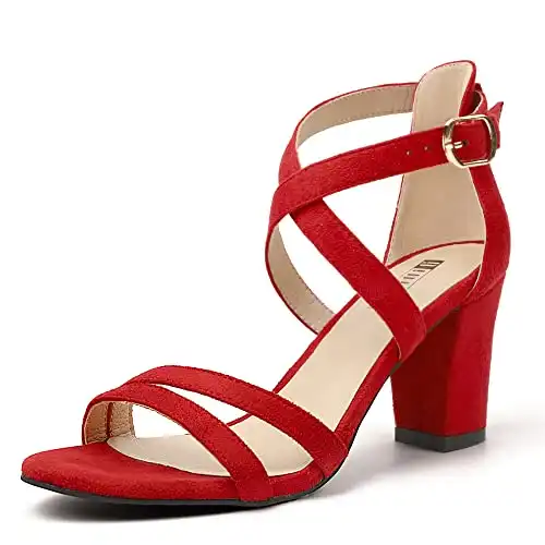 Women's Heel Open Toe Strappy Sandals