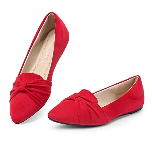 Flat Shoes Women Pointed Toe Comfortable Slip on Women's Flats
