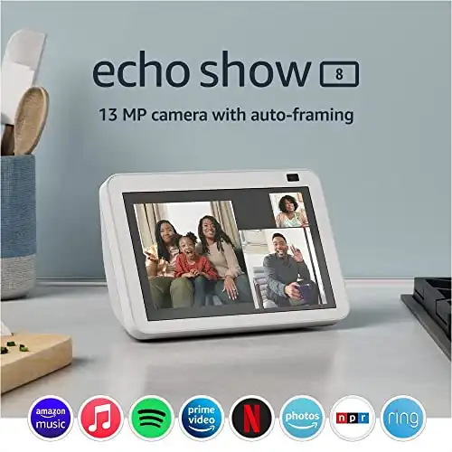Echo Show 8 | HD smart display with Alexa and 13 MP camera