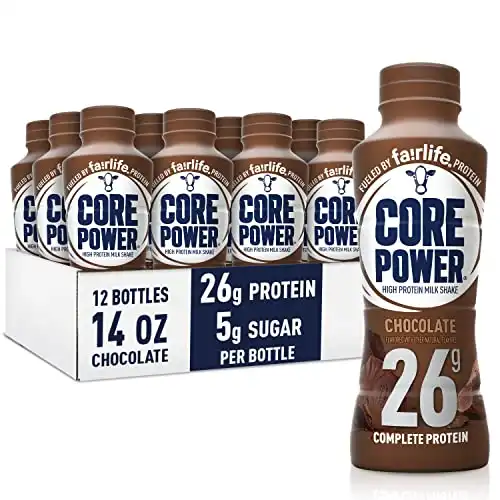 Fairlife Core Power 26g Protein Milk Shakes, Ready To Drink for Workout Recovery, Chocolate