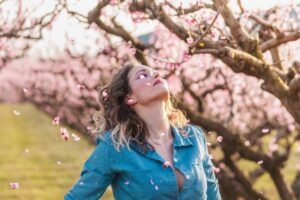 spring senior portrait