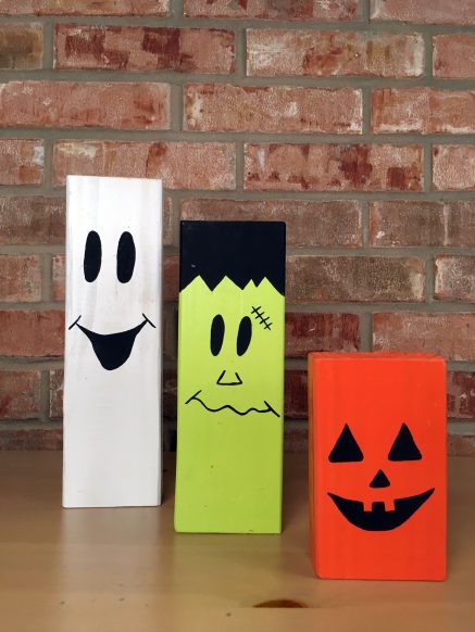 DIY 2x4 Halloween Characters to Brighten Your Home - The Candy Lei